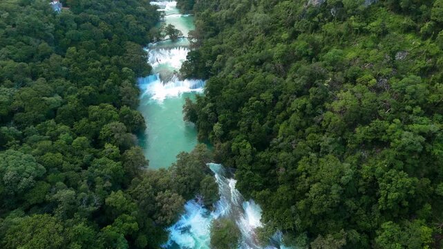 Explore Micos Waterfalls in Ciudad Valles, Huasteca Potosina, San Luis Potosi, Mexico, with stunning views of nature