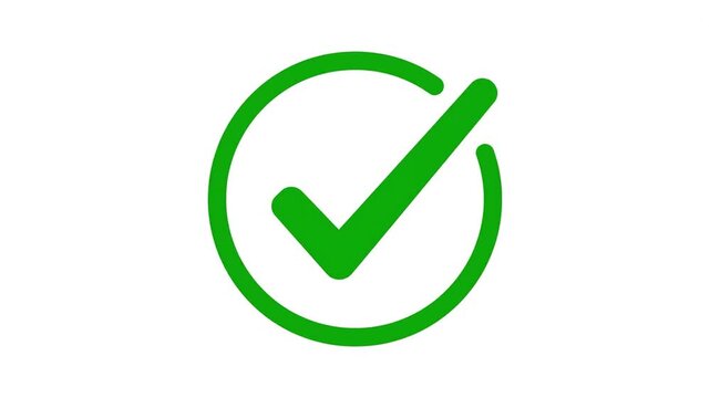 Green checkmark icon symbolizing approval and confirmation.