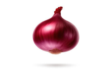 Red Onion Bulb Isolated with transparent background stock photography.