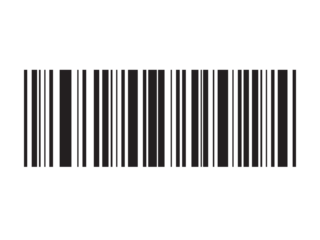 Barcode isolated on white background. Code stripes sticker, Barcode labels, customers qr code, Simple fake bar code icon.