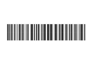 Barcode icon on white background