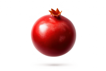 Vibrant pomegranate on a transparent background – healthy eating concept