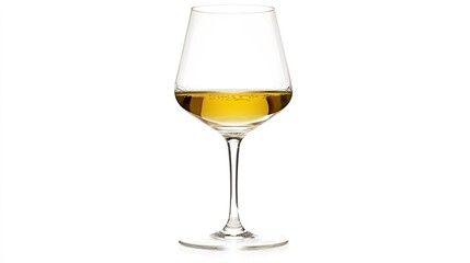 stemware. Crystal clear wine glass with elegant stemware on pure white background. bar promotions, beverage menus, designed for product packaging and bar promotions, used by account managers.