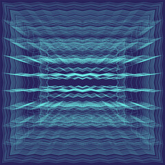 Blue technologies matrix. Sophisticated digital Vector. Extraordinary grid structures. Atmospheric futuristic graphics.