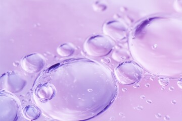 Fototapeta premium Translucent Lavender Bubbles in Gel