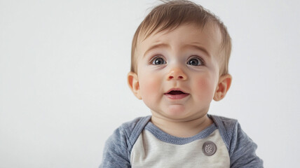Naklejka premium a baby boy crying