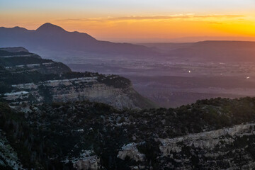 An overlooking view of nature in Mesa Verde NP, Colorado