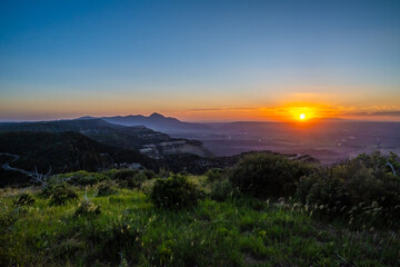 An overlooking view of nature in Mesa Verde NP, Colorado