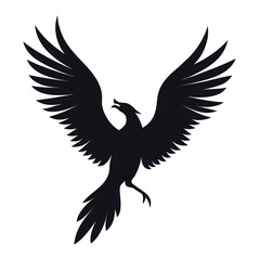 Fototapeta premium Small Birds Sitting on Wire Minimal Line Composition