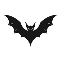 Fototapeta premium Sharp Winged Night Creature Icon for Dark Fantasy Branding