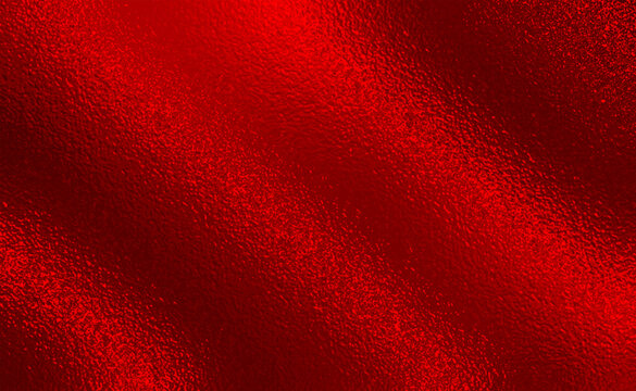 Vector red foil texture background. Abstract gradient bright and shiny light reflection rough texture surface. Vector illustration for background, backdrop, web, wallpaper, print and design artwork.