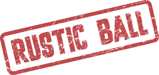 Rustic Ball Event Invitation Grunge Rubber Stamp for Elegant Social Gatherings