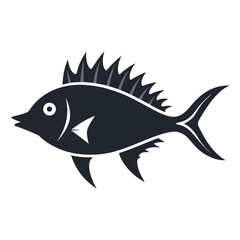 Obraz premium Modern Marine Fish Logo Design Editable EPS Vector Illustration Set 31