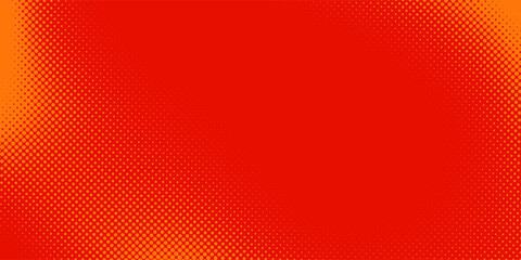 Dots halftone orange color pattern gradient texture with technology digital background. Dots pop art comics with summer background modern halftone