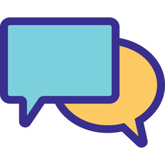 Naklejka premium Speech bubbles icon