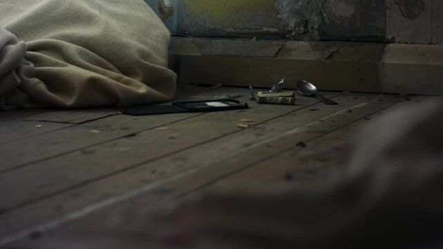 Illegal drugs in abandoned house