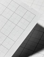 Clean simple graph paper, checked paper, gridded paper background. Vector. Notebook, sheet paper, seamless, page, cloth, chart, school book, paper. graphic, design background.