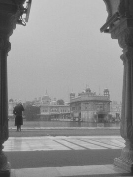Golden Temple in monochrome 