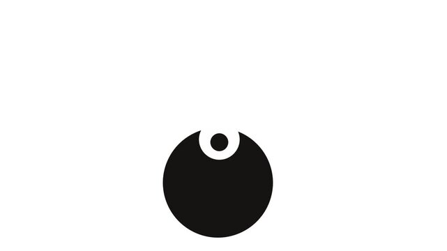 At the bottom, a ball rotates or turns back and forth. It has a cutout from which bullets or small cannonballs are ejected or fired.