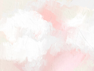 Minimal Abstract White Pink Painting Background