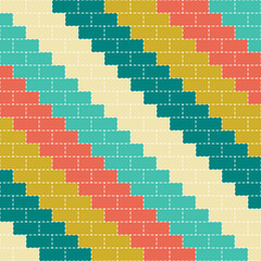 Obraz premium Rectangular Shapes Seamless Pattern for Print