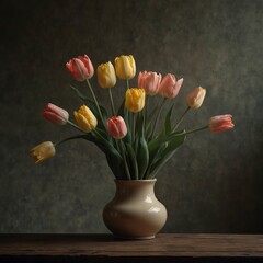 Tulips in vase