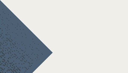 Cloud dancer background with Blue Fusion triangle, geometric background graphic design with triangles, empty, blank