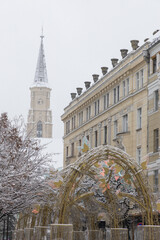 city of Cluj-Napoca in winter  Romania