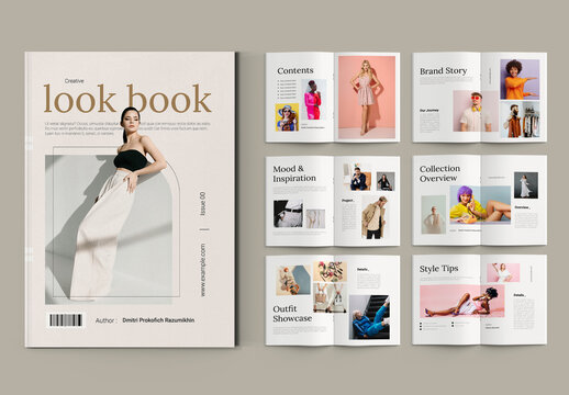 Magazine Lookbook Template for Fashion