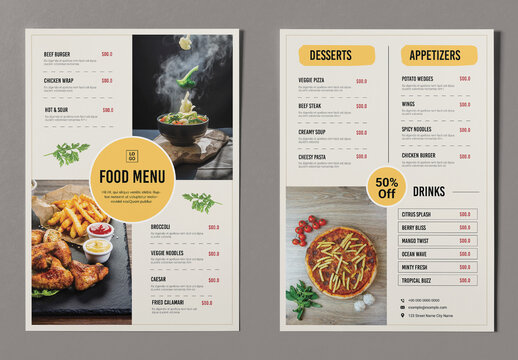Food Menu Template