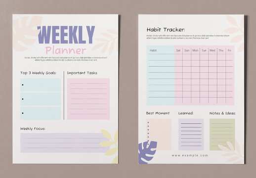 Weekly Planner Template