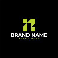 R LETTER ARROW LOGO VECTOR ICON ILLUSTRATION