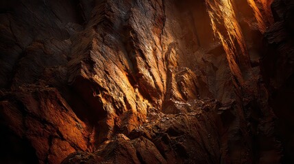 Abstract Terrain of Densely Packed Cubes with Golden and Black Gradient Tones in Dynamic Landscape Arrangement with Deep Shadows and Textured Surface