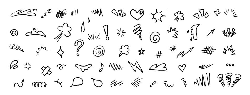 Comic Style Anime Emotion Effect Set