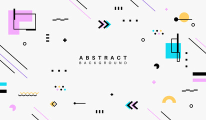 Abstract colorful shapes background vector design