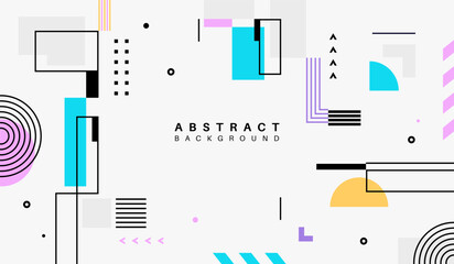 Abstract colorful shapes background vector design