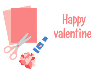 Cartoon pink scissors on a white background.  Great for graphics, arts and crafts, or back-to-school designs. Cheerful, clean, and simple style.