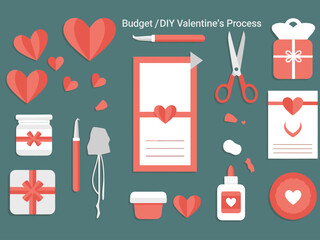 Illustration of a wrapped gift with a red ribbon on a teal background. Use for marketing and advertising campaigns or social media graphics.