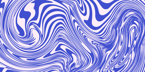 Art & IllustrationAbstract background pattern with colorful waves. Psychedelic groovy trippy y2k retro seamless pattern in blue and pink colors. modern