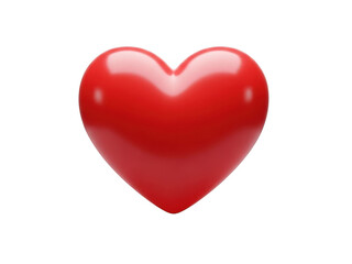 Fototapeta premium Red heart icon isolated on transparent background isolated on white background