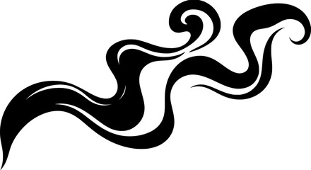 Abstract Flowing Smoke Wave Fluid Shape