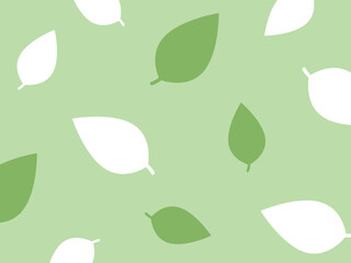 かわいいポップなリーフ模様背景