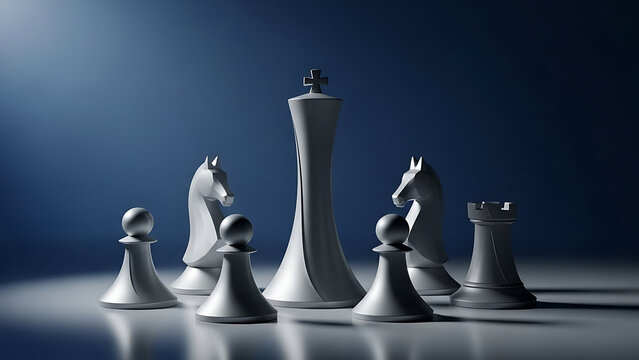 chess king and queen - Powered by Adobe