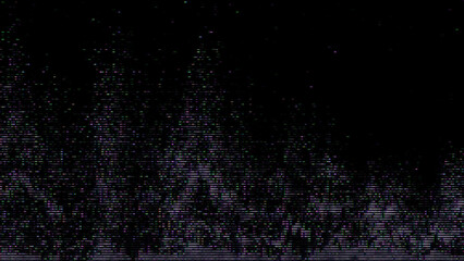 Abstract Digital Glitch Noise Background Representing Data Distortion and Cyber Technology