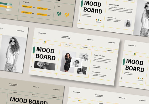 Minimal Mood Board Template Layout