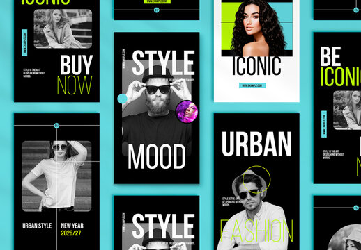 Modern Social Media Layout Pack Trendy Minimal Style Posters