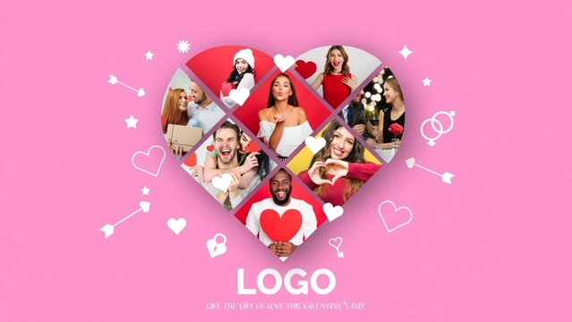 Valentines Day Photo Collage Intro