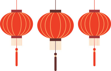 Chinese Lanterns Chinese New Year Design Elements