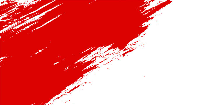 Red paint splashes and ink splatters create a grunge blood texture background with watercolor stains and artistic design patterns for a decorative vector illustration backdrop