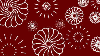 Maroon and White Abstract Floral Background for Valentine&rsquo;s Day